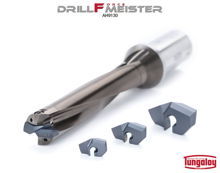 Tungaloy Adds AH9130 Grade to Its DrillForce-Meister
